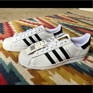 Adidas Superstar - white with black stripe - BRAND NEW - Mens shoe size 11